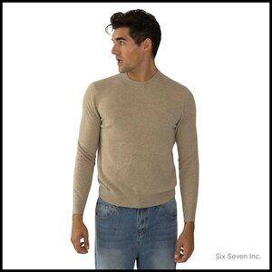 Men's Cashmere Sweater Crew Neck Pullover Soft Lightweight Classic Elegant